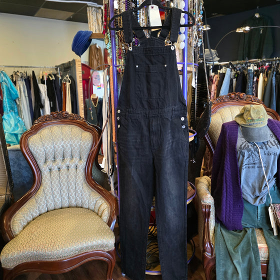 FASHION NOVA MEN Black Overalls 32