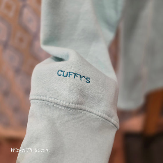CUFFYS Turquoise Cape Cod Zip Up L - PopRock Vintage. The cool quotes t-shirt store.