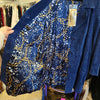 PRICE DROP! Dennis Basso NWT Blue Suede Jacket