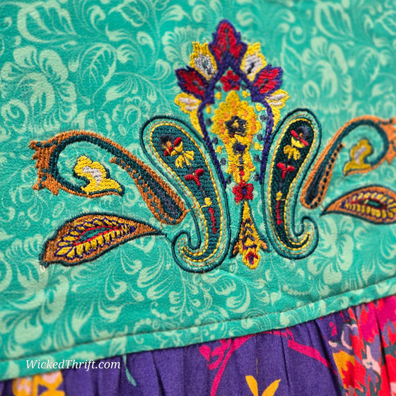 SOFT SURROUNDINGS Super Colorful Awesome Button Up L - PopRock Vintage. The cool quotes t-shirt store.