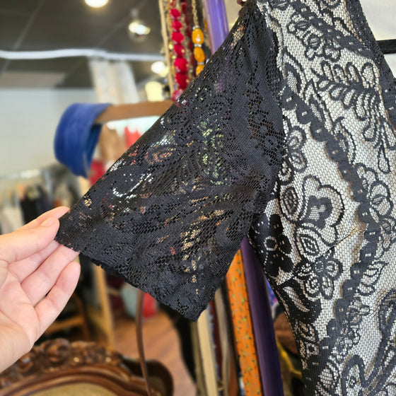 COSTUME Bkack/Tan Flapper Dress