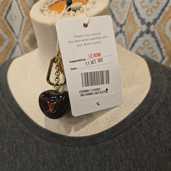 LOUIS VUITTON Cherry Bag Charm - PopRock Vintage. The cool quotes t-shirt store.