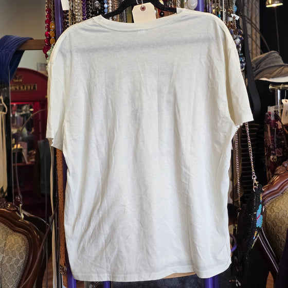 CHERI White "Felt Cute Might Curse You Later" Tee L