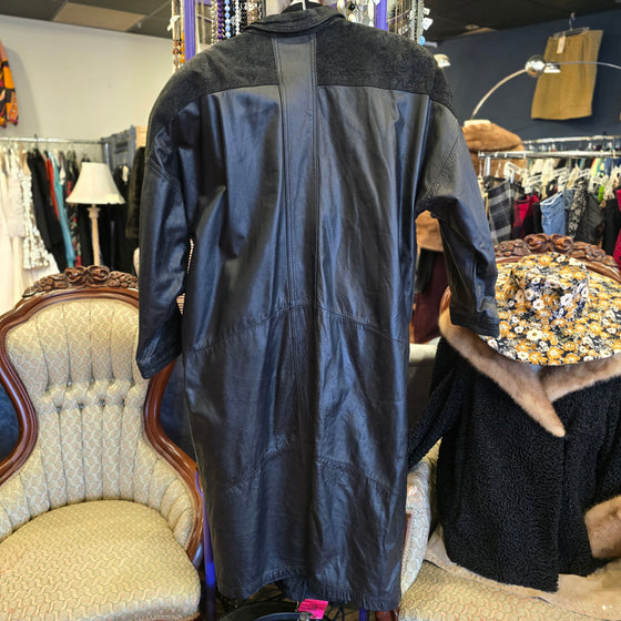 VINTAGE CHARLES KLEIN Black Duster Jacket 16