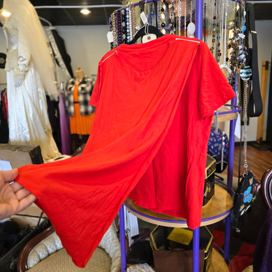 DC WONDER WOMAN Red Costume Tee w. Cape XL